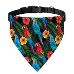 Macaw Parrot Pattern Print Over The Collar Dog Bandana