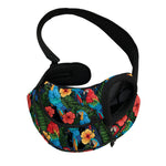 Macaw Parrot Pattern Print Pet Sling Carrier