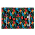 Macaw Parrot Pattern Print Placemat