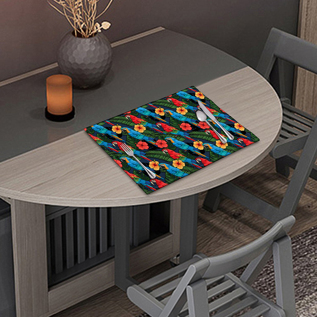 Macaw Parrot Pattern Print Placemat