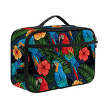 Macaw Parrot Pattern Print Portable Lunch Bag