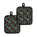 Macaw Parrot Pattern Print Pot Holders
