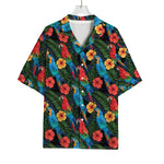 Macaw Parrot Pattern Print Rayon Hawaiian Shirt