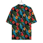 Macaw Parrot Pattern Print Rayon Hawaiian Shirt