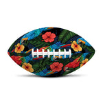 Macaw Parrot Pattern Print Rugby Ball