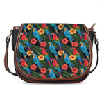 Macaw Parrot Pattern Print Saddle Bag