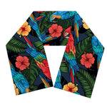 Macaw Parrot Pattern Print Scarf