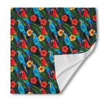 Macaw Parrot Pattern Print Silk Bandana