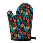 Macaw Parrot Pattern Print Single Oven Mitt