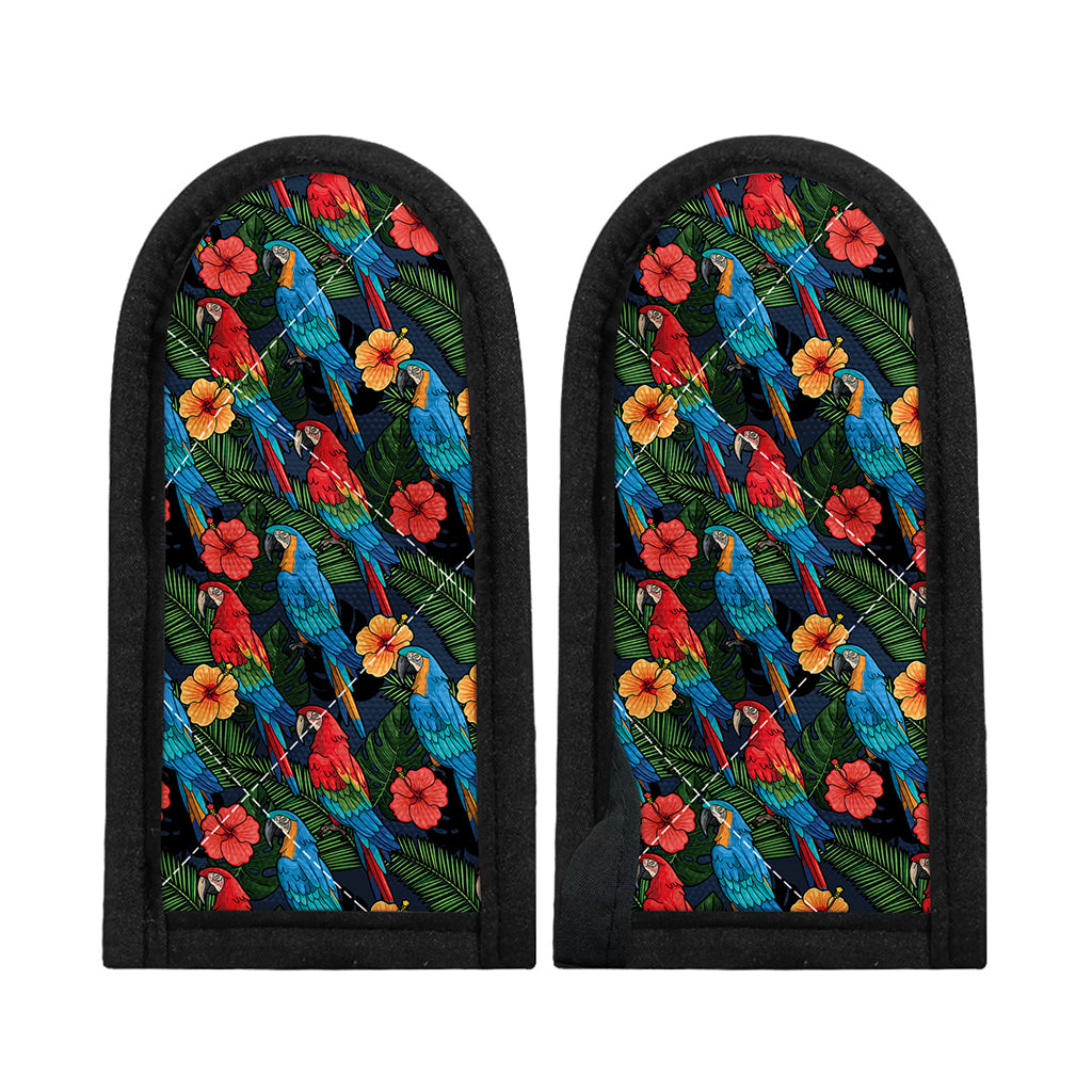 Macaw Parrot Pattern Print Skillet Handle Cover