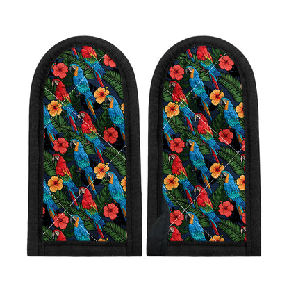 Macaw Parrot Pattern Print Skillet Handle Cover