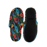 Macaw Parrot Pattern Print Slippers