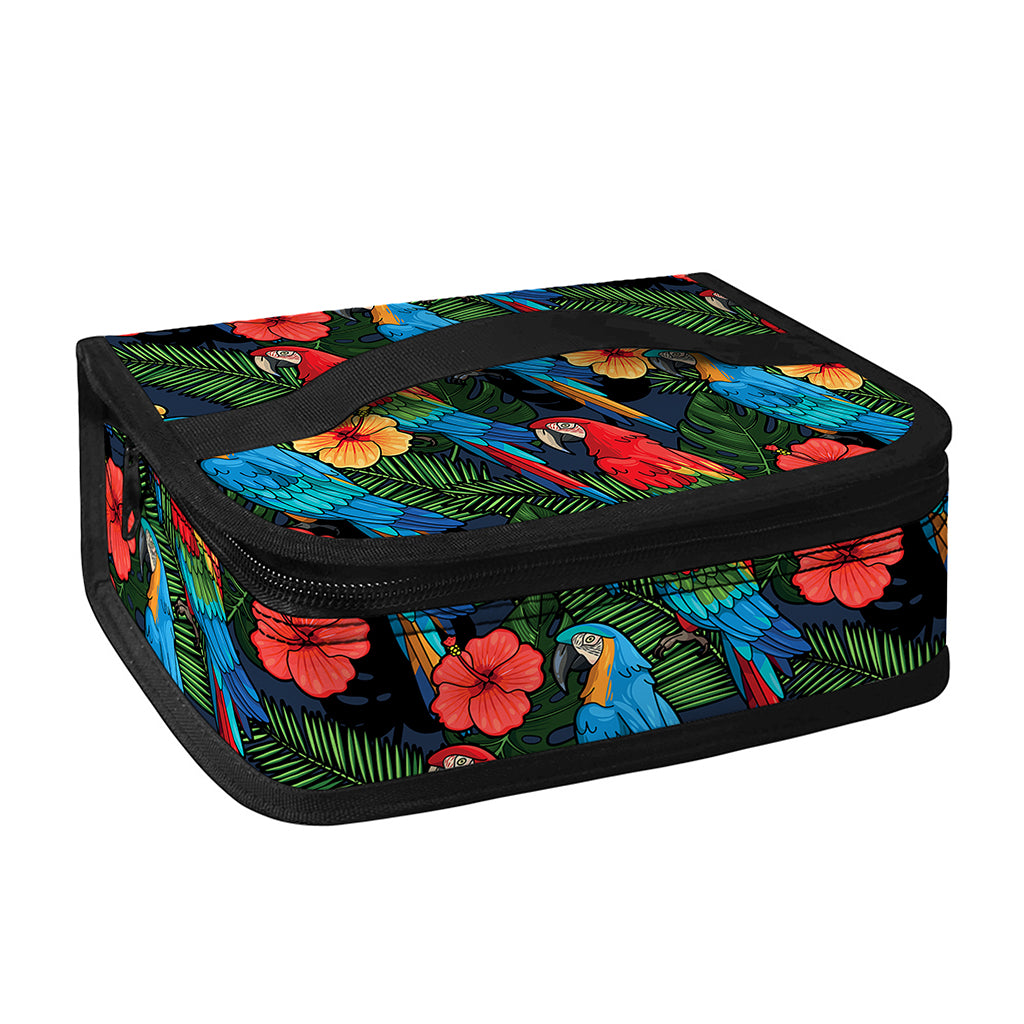 Macaw Parrot Pattern Print Small Lunch Bag