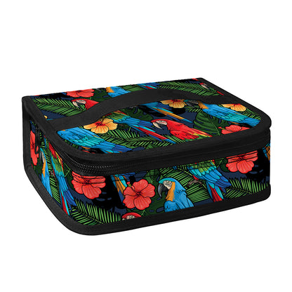 Macaw Parrot Pattern Print Small Lunch Bag