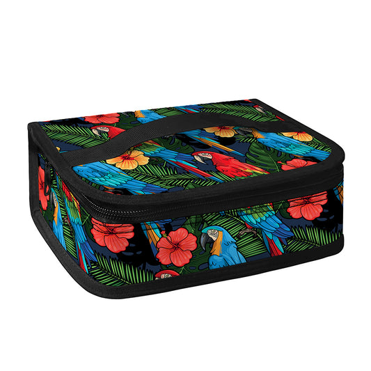 Macaw Parrot Pattern Print Small Lunch Bag