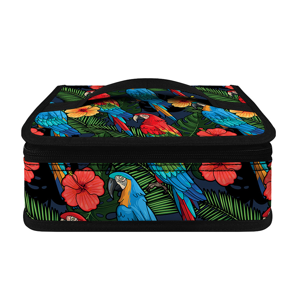 Macaw Parrot Pattern Print Small Lunch Bag