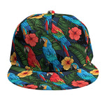 Macaw Parrot Pattern Print Snapback Cap