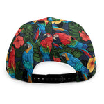 Macaw Parrot Pattern Print Snapback Cap