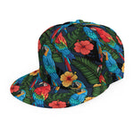 Macaw Parrot Pattern Print Snapback Cap