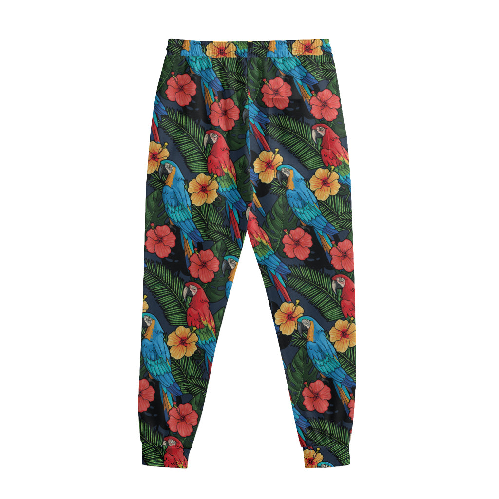 Macaw Parrot Pattern Print Sweatpants