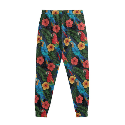 Macaw Parrot Pattern Print Sweatpants