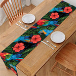 Macaw Parrot Pattern Print Table Runner