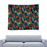 Macaw Parrot Pattern Print Tapestry