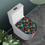 Macaw Parrot Pattern Print Toilet Lid Cover
