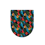 Macaw Parrot Pattern Print Toilet Lid Cover
