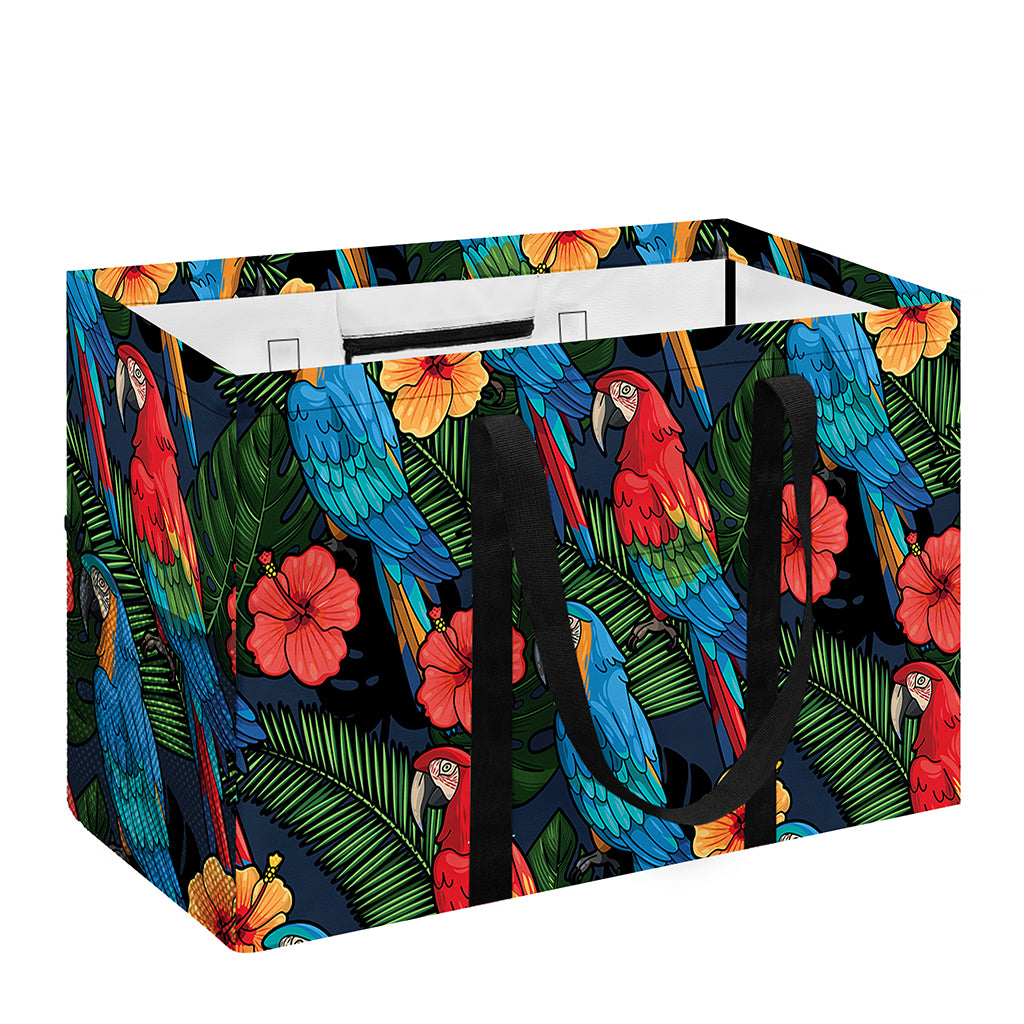 Macaw Parrot Pattern Print Utility Tote Bag