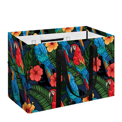 Macaw Parrot Pattern Print Utility Tote Bag
