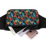 Macaw Parrot Pattern Print Waist Bag