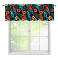Macaw Parrot Pattern Print Window Valance