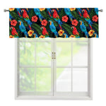 Macaw Parrot Pattern Print Window Valance