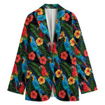 Macaw Parrot Pattern Print Women's Blazer