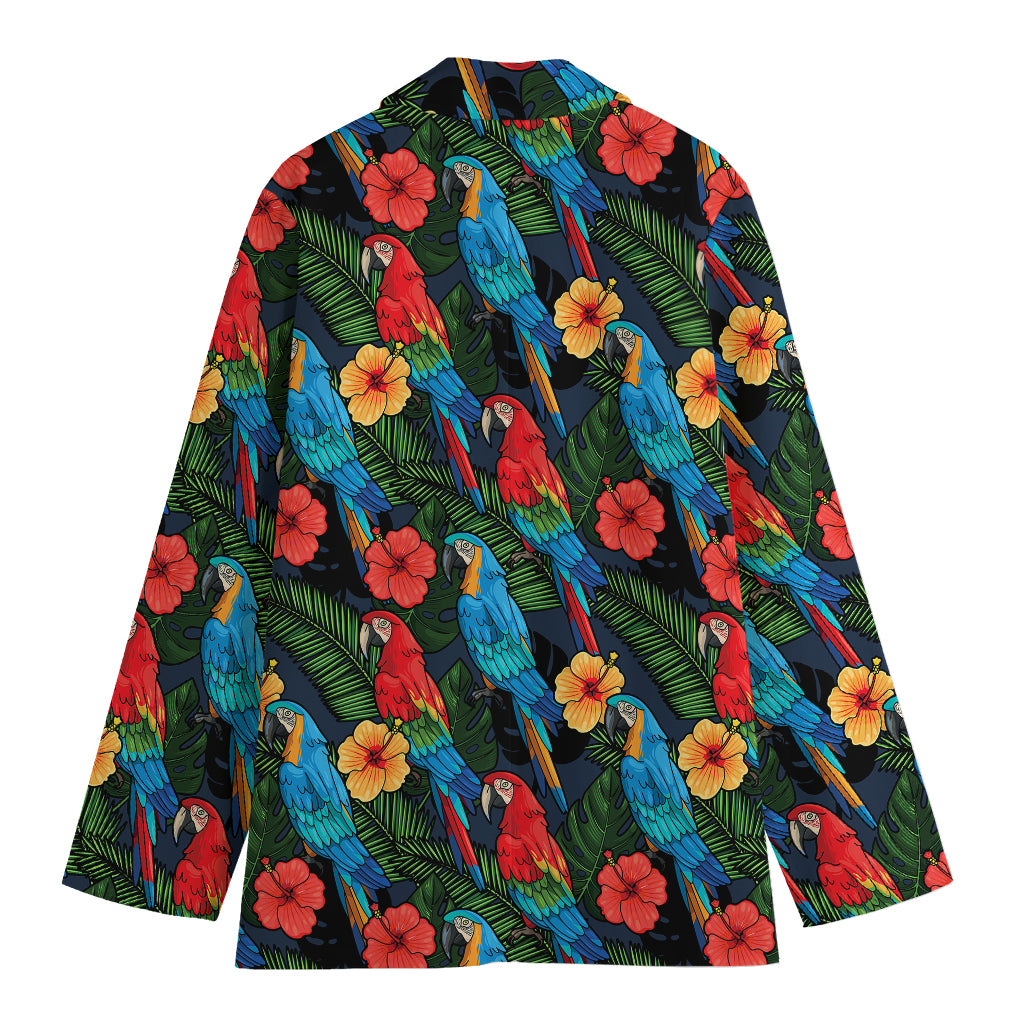 Macaw Parrot Pattern Print Women's Blazer