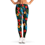Macaw Parrot Pattern Print Women's Leggings