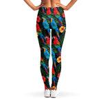 Macaw Parrot Pattern Print Women's Leggings