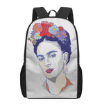 Magdalena Carmen Frida Kahlo Print 17 Inch Backpack