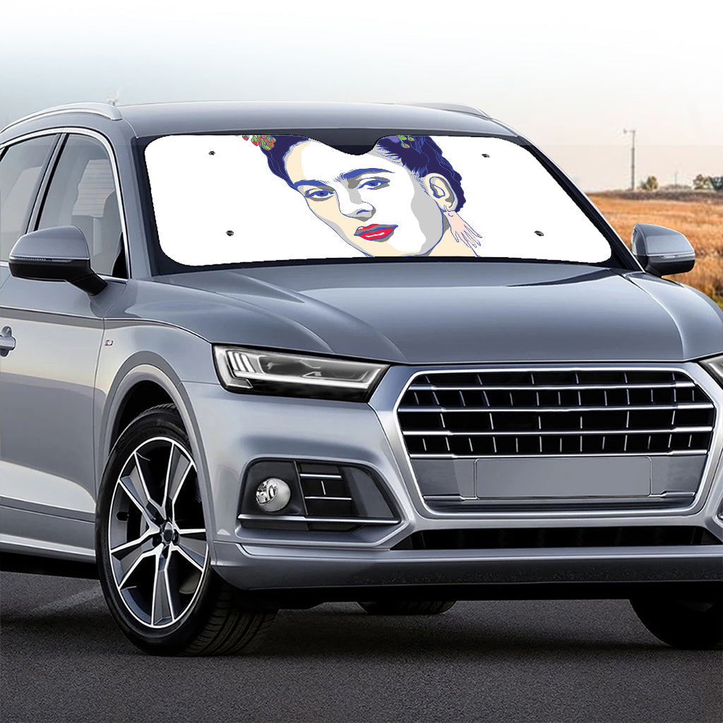 Magdalena Carmen Frida Kahlo Print Car Windshield Sun Shade