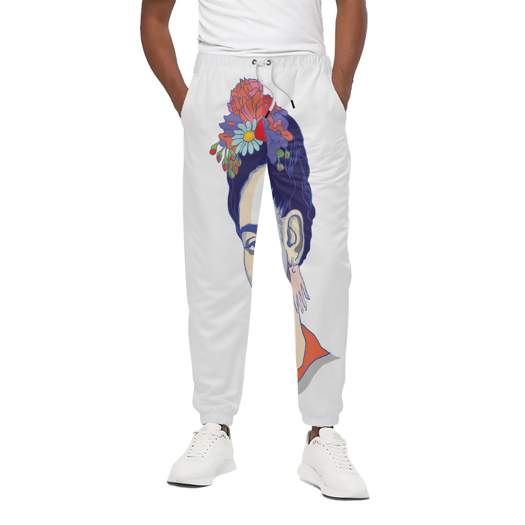 Magdalena Carmen Frida Kahlo Print Cotton Pants