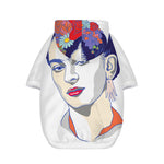 Magdalena Carmen Frida Kahlo Print Dog Zip Up Hoodie