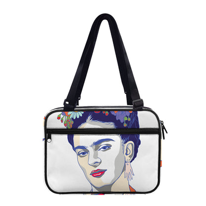 Magdalena Carmen Frida Kahlo Print Double Strap Bible Bag