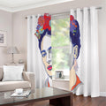 Magdalena Carmen Frida Kahlo Print Extra Wide Grommet Curtains