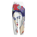 Magdalena Carmen Frida Kahlo Print Fleece Lined Knit Pants