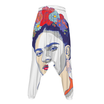 Magdalena Carmen Frida Kahlo Print Hammer Pants