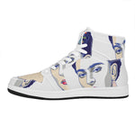Magdalena Carmen Frida Kahlo Print High Top Leather Sneakers