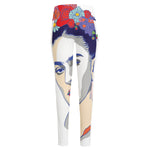 Magdalena Carmen Frida Kahlo Print High-Waisted Pocket Leggings
