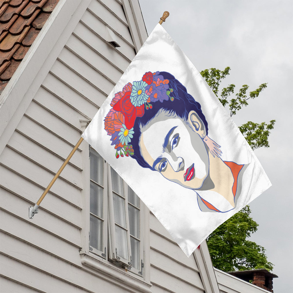 Magdalena Carmen Frida Kahlo Print House Flag