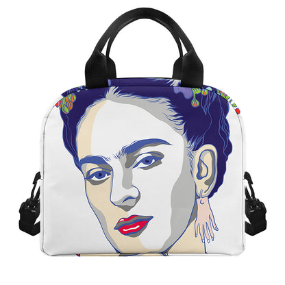 Magdalena Carmen Frida Kahlo Print Insulated Lunch Bag